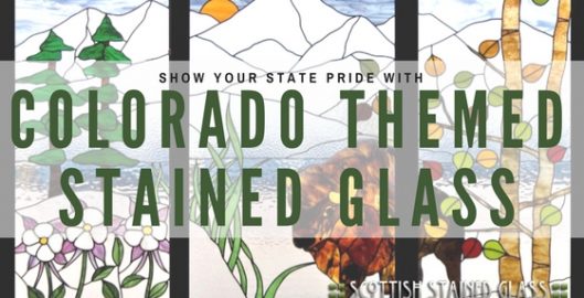 colorado themed stained glass