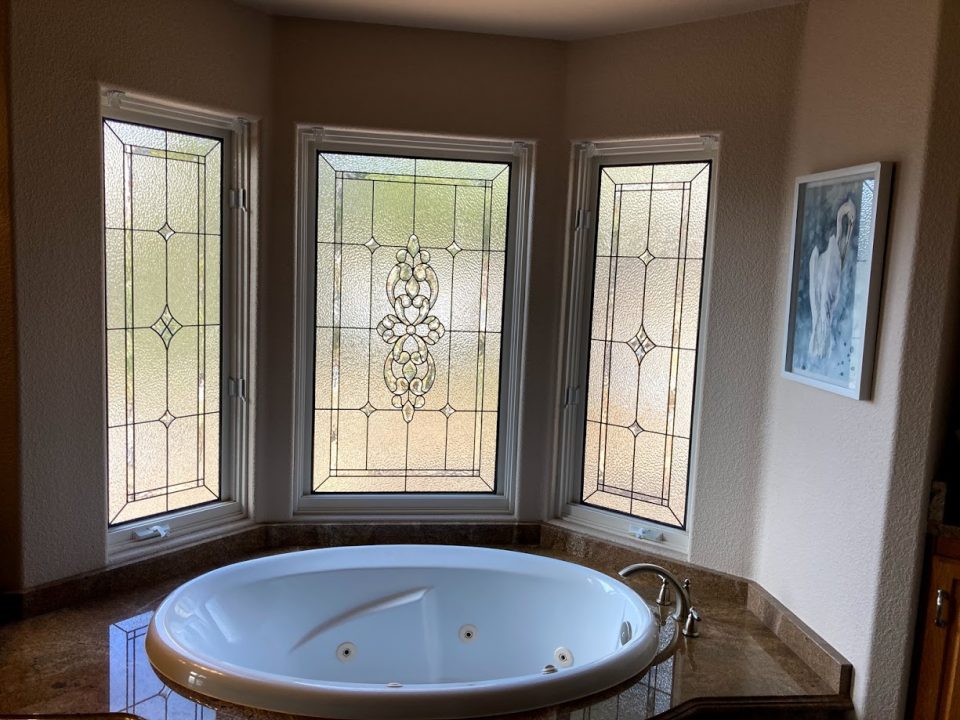 bathroom stained glass windows denver